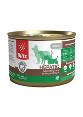 Blitz Hepatic влажный корм для собак при нарушении работы печени 200гр Blitz Hepatic влажный корм для собак при нарушении работы печени 200гр